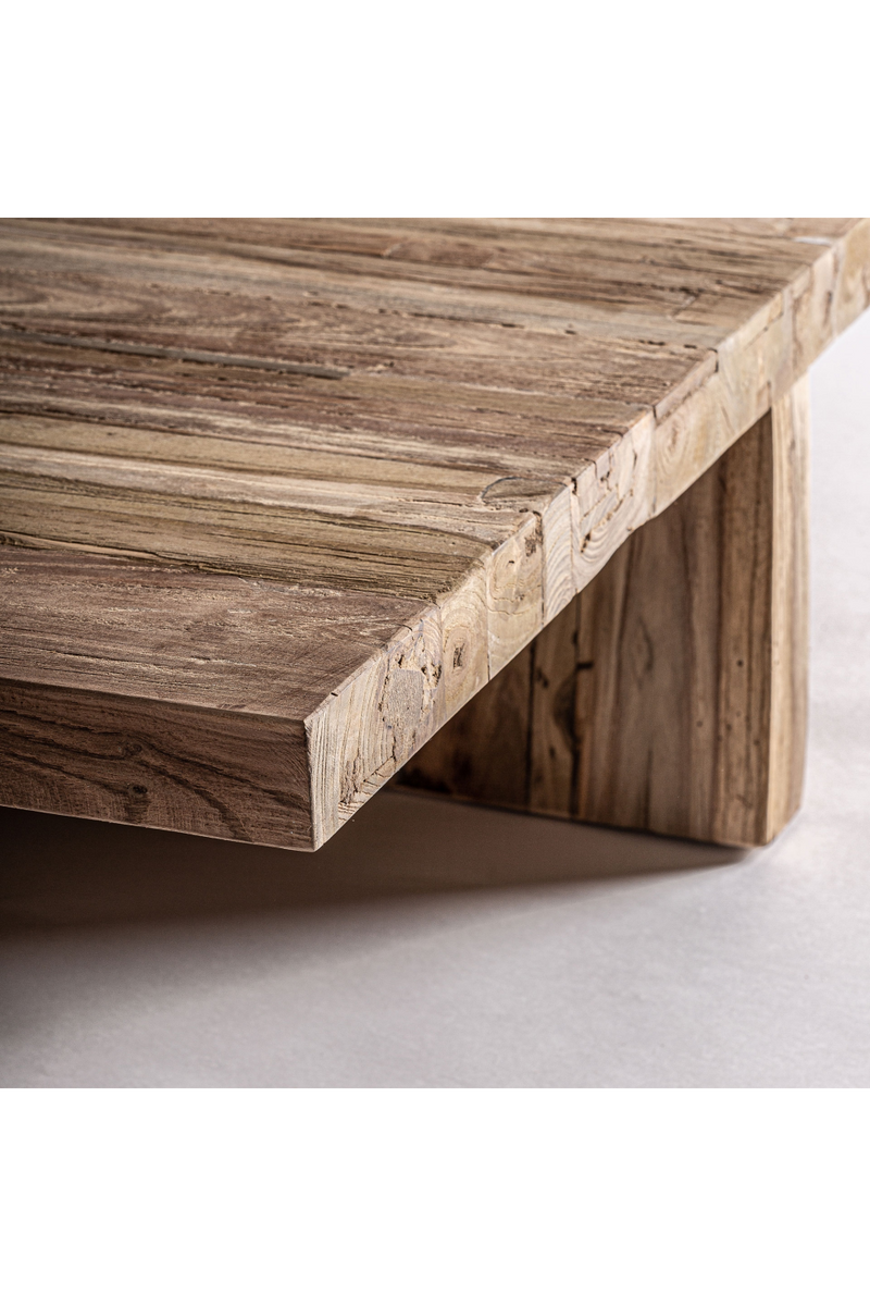 Table basse carrée en teck | Vical Home Pure | OROA.fr