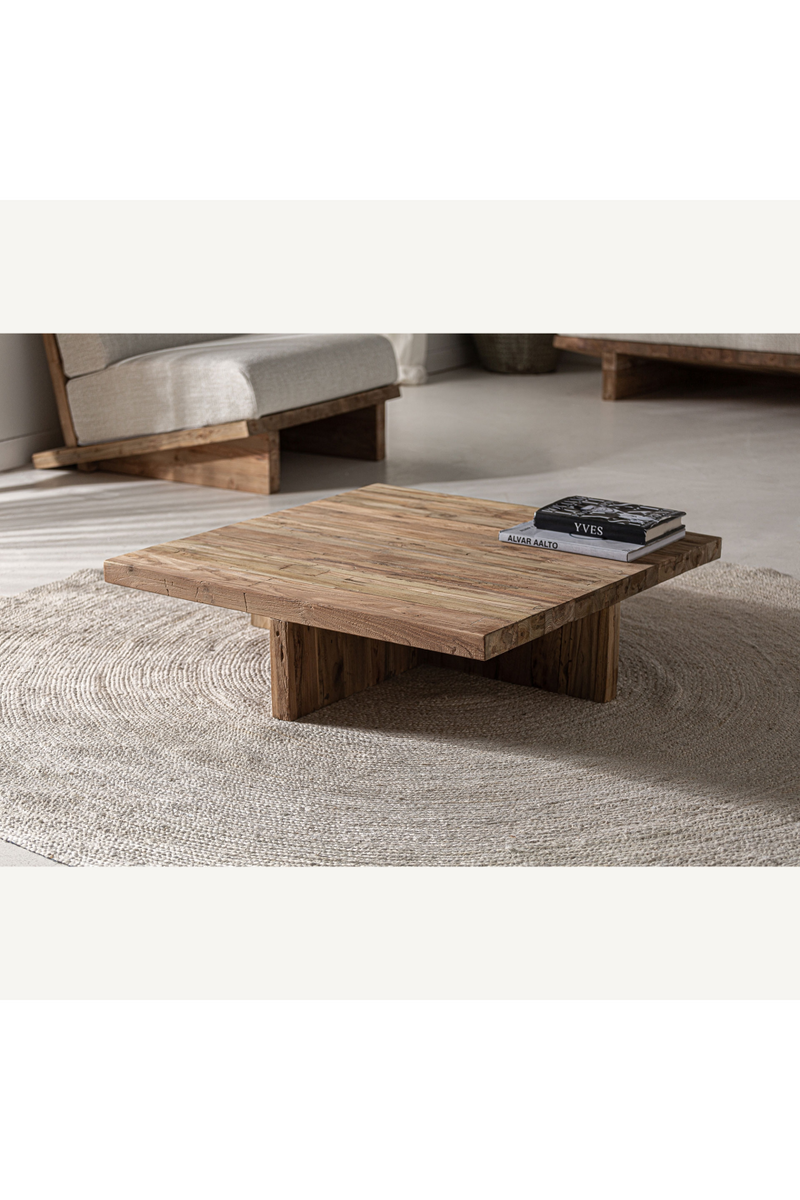 Table basse carrée en teck | Vical Home Pure | OROA.fr