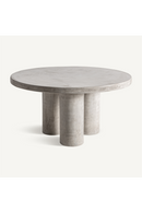 Table de salle à manger ronde en ciment gris | Vical Home Vytina | OROA.fr