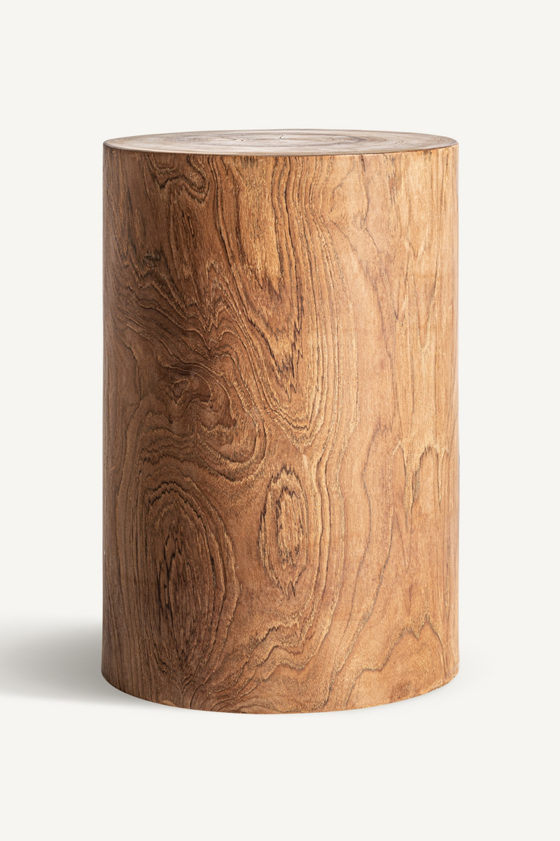 Table d'appoint cylindrique en bois de Suar | Vical Home Terlano | OROA.fr