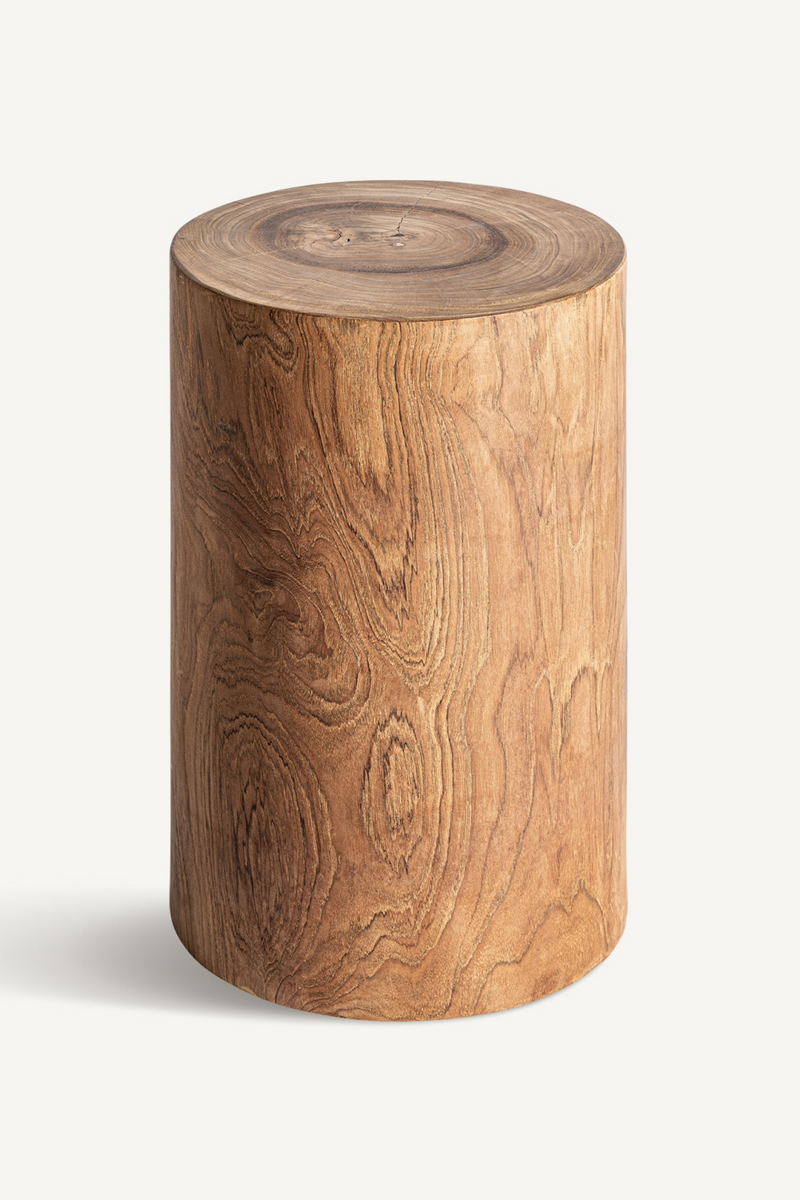 Table d'appoint cylindrique en bois de Suar | Vical Home Terlano | OROA.fr