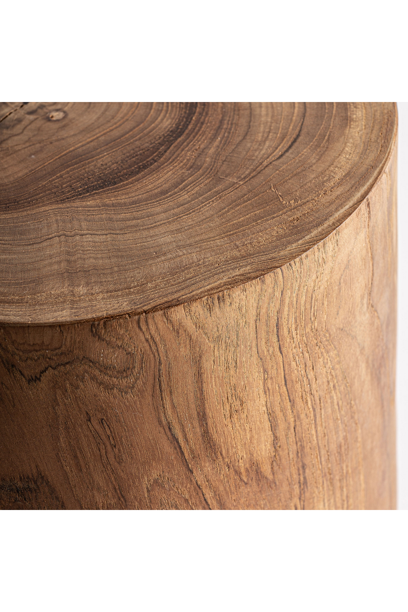 Table d'appoint cylindrique en bois de Suar | Vical Home Terlano | OROA.fr