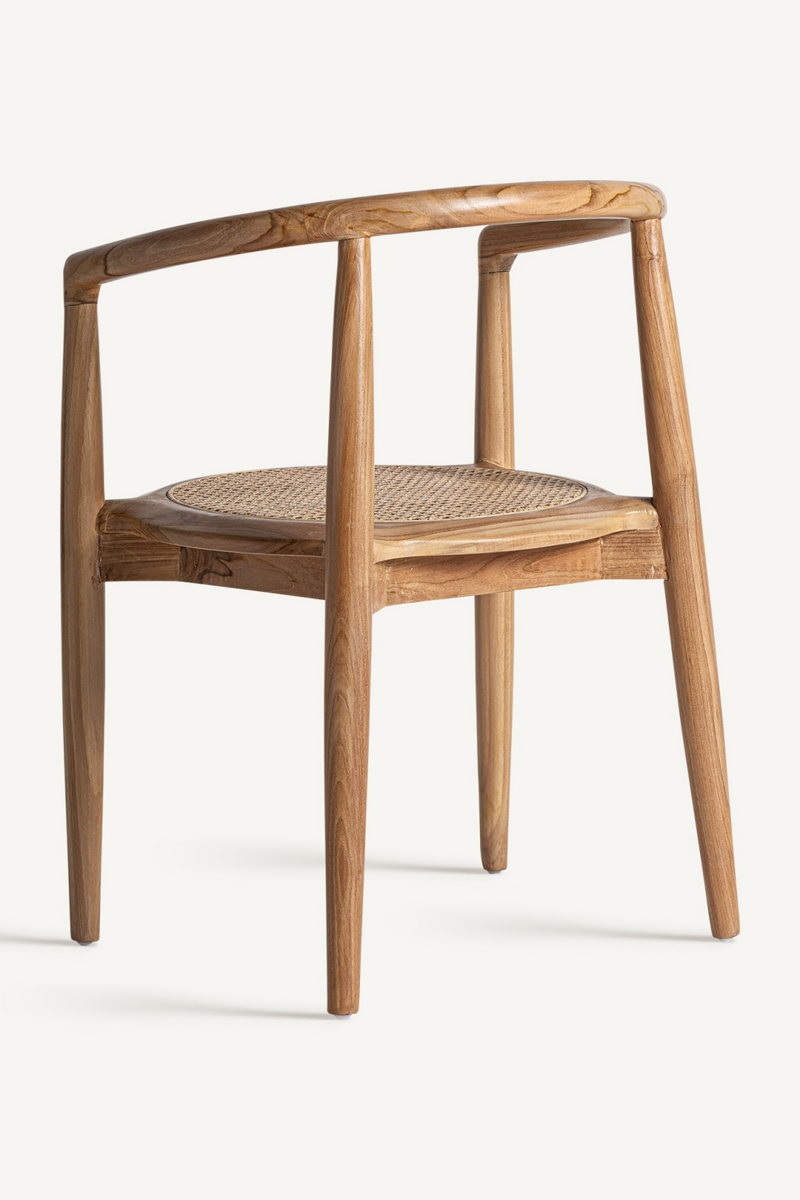 Chaise d'appoint à assise en rotin| Vical Home Tostily | OROA.fr