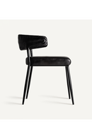 Chaise de salle à manger en cuir noir (2)| Vical Home Jarpen | OROA.fr