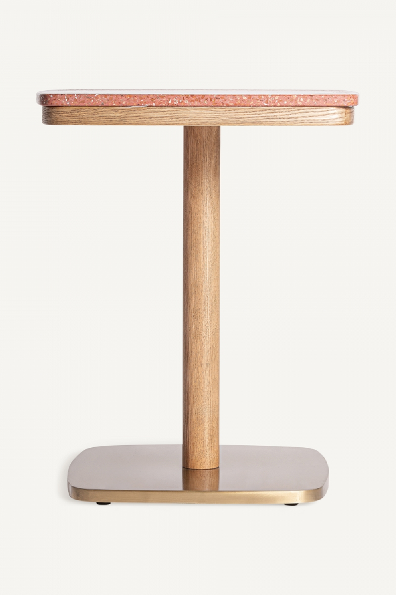 Table de bar en terrazzo rouge | Vical Home Alferce | OROA.fr