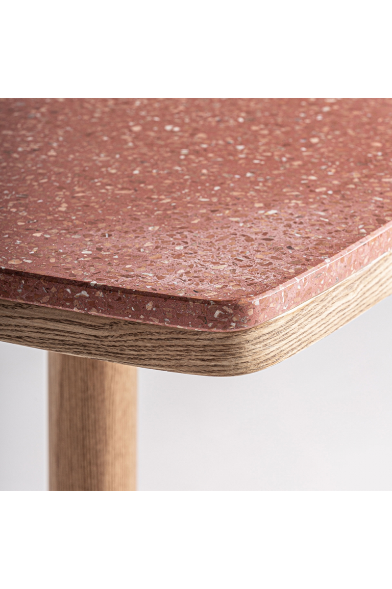 Table de bar en terrazzo rouge | Vical Home Alferce | OROA.fr