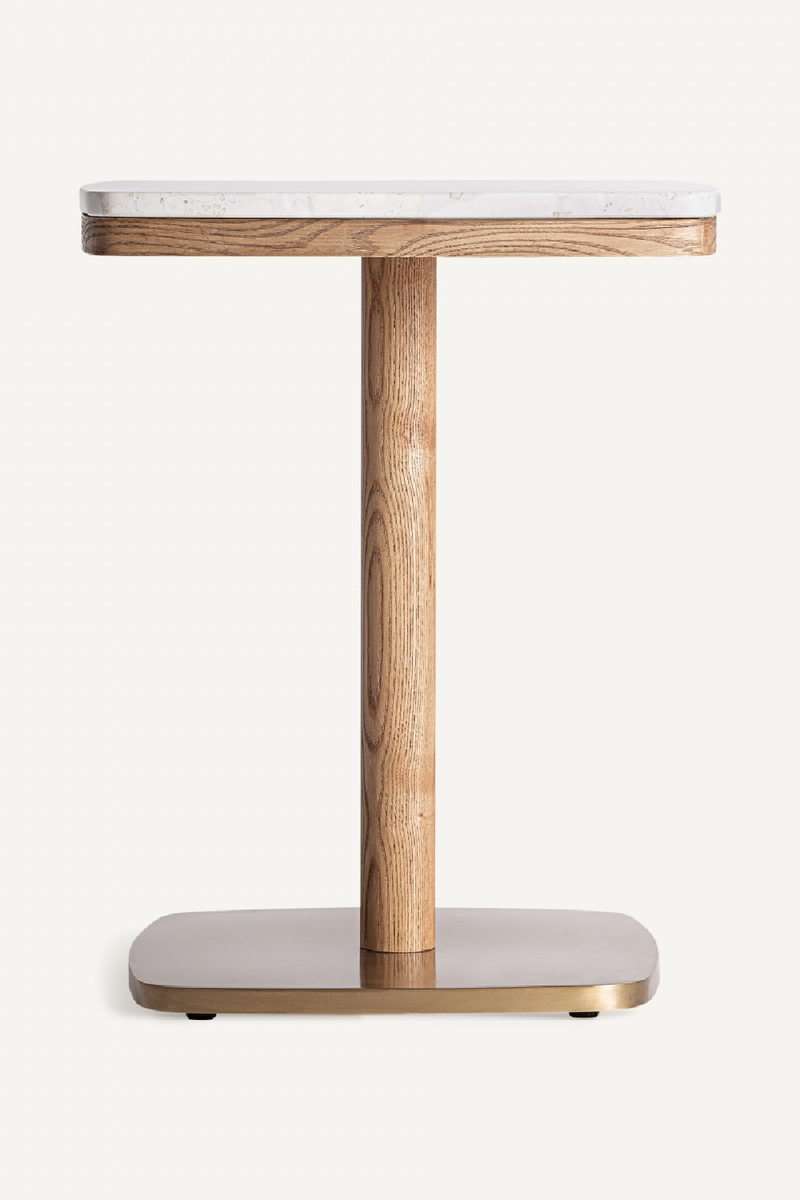 Table de bar en terrazzo blanc | Vical Home Alferce | OROA.fr