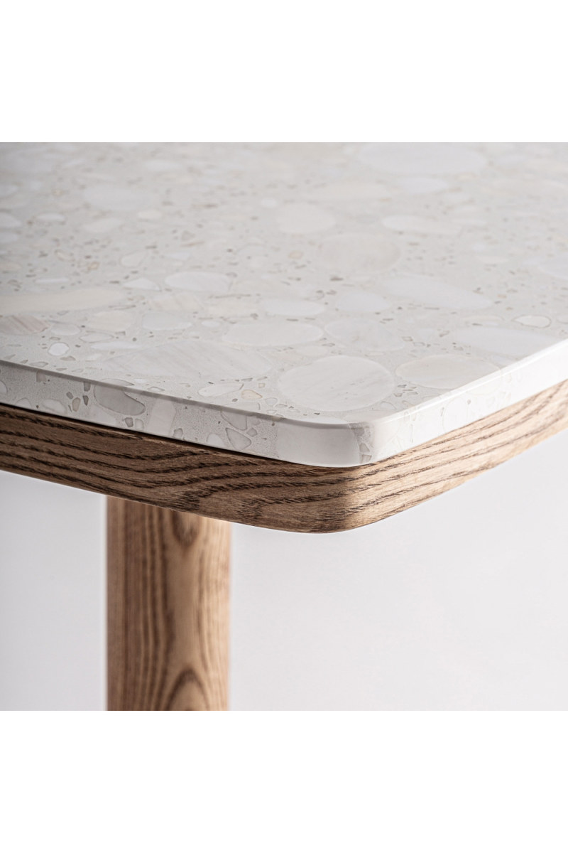 Table de bar en terrazzo blanc | Vical Home Alferce | OROA.fr