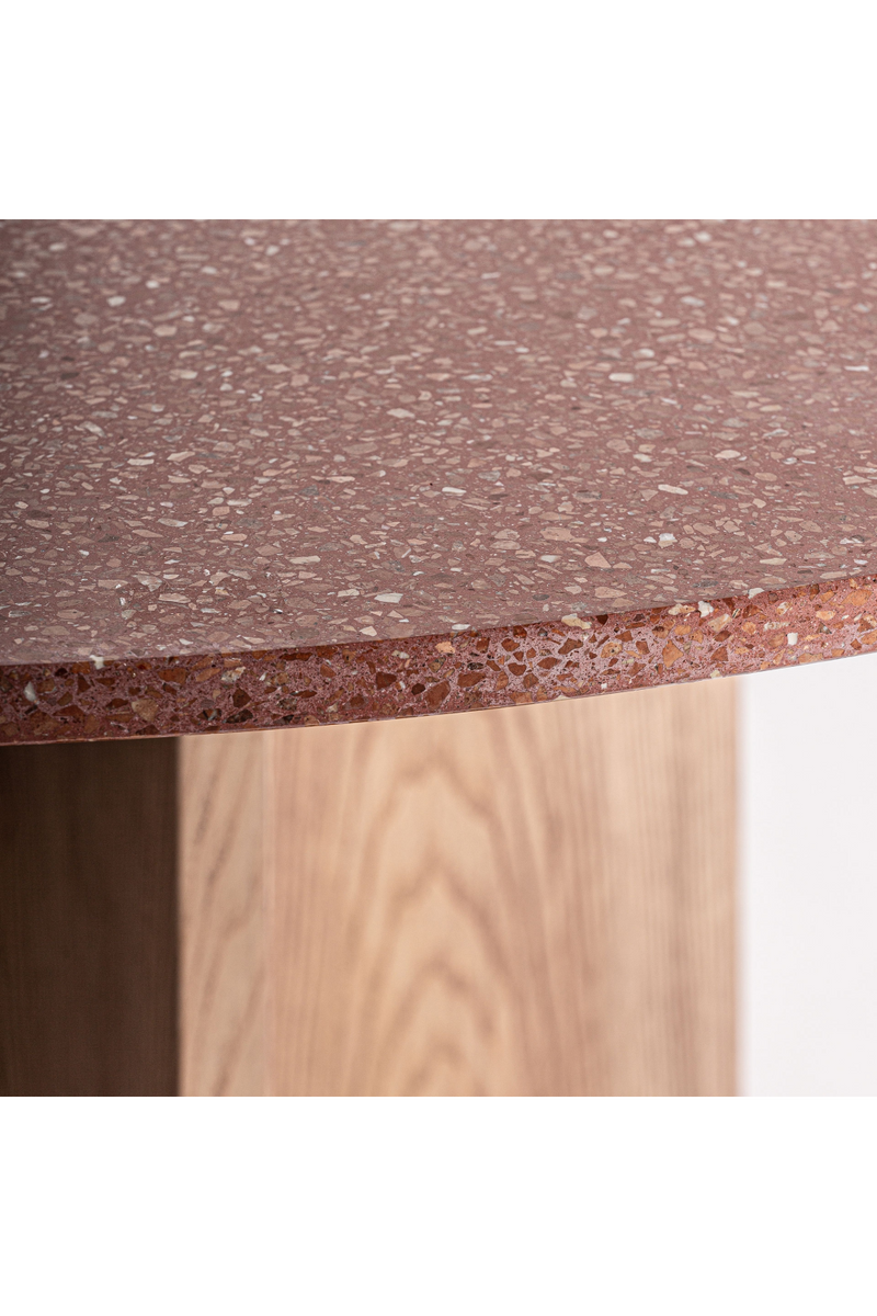 Table de salle à manger en terrazzo rouge | Vical Home Alferce | OROA.fr