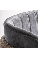 Chaise d'appoint à dossier en velours | Vical Home Meda | OROA.fr