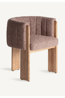 Chaise d'appoint incurvée marron | Vical Home Cluny | OROA.fr