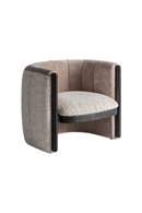 Fauteuil à dossier rond taupe | Vical Home Erbach | OROA.fr