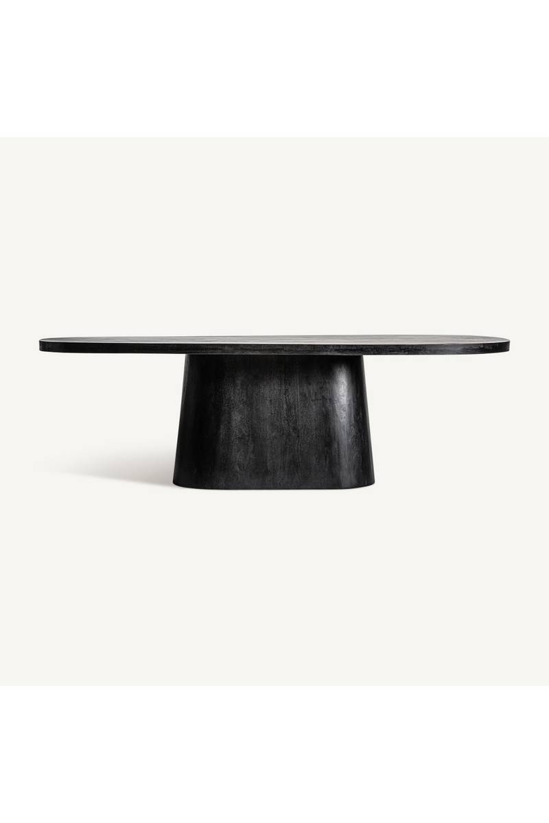 Table de salle à manger en bois de manguier noir | Vical Home Nauen | OROA.fr