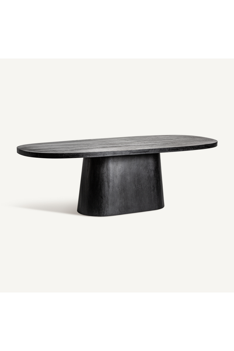 Table de salle à manger en bois de manguier noir | Vical Home Nauen | OROA.fr