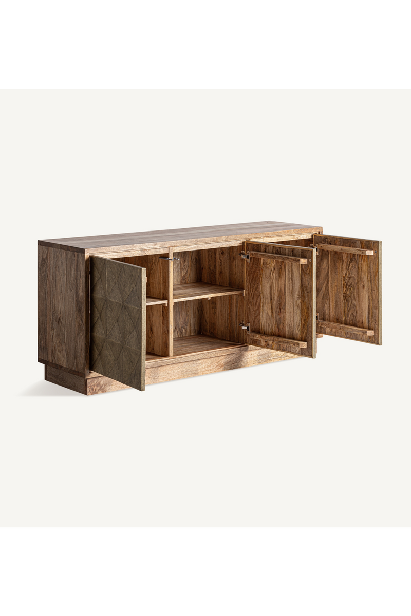 Buffet en bois à motif triangulaire | Vical Home Ezra