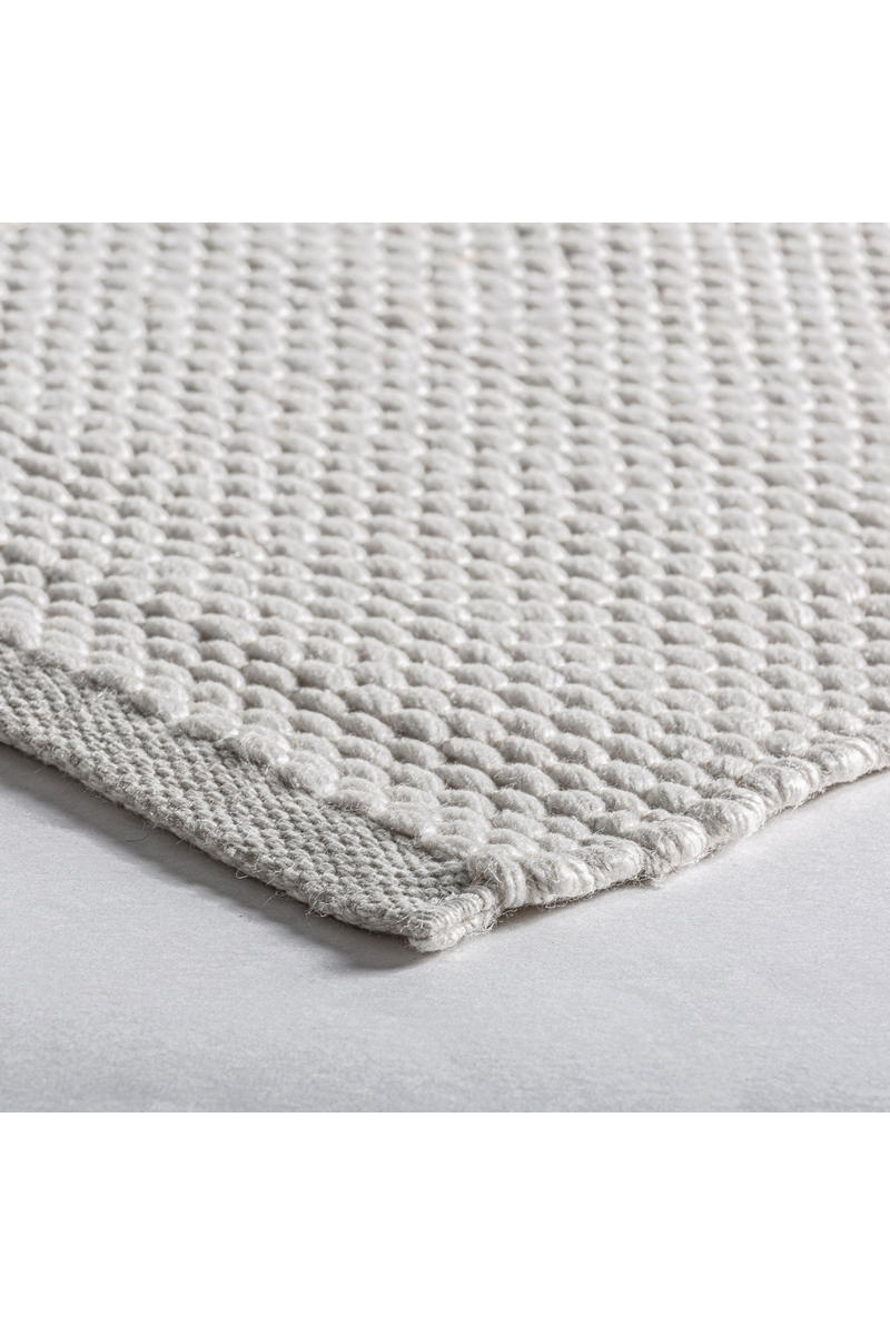 Tapis d'extérieur tissé blanc 11' x 8' | Vical Home Kirha | OROA.fr