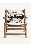 Fauteuil en cuir tacheté | Vical Home Helfaut | OROA.fr