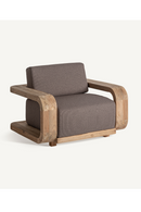 Fauteuil rembourré marron | Vical Home Corba | OROA.fr