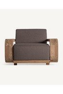 Fauteuil rembourré marron | Vical Home Corba | OROA.fr