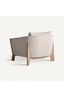 Fauteuil capitonné à accoudoirs en chêne naturel | Vical Home Nara | OROA.fr