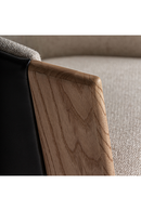 Chaise de salle à manger incurvée à dossier en cuir | Vical Home Nara | OROA.fr