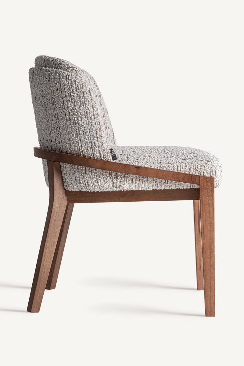 Chaise d'appoint blanche rembourrée | Vical Home Erbach | OROA.fr