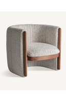 Fauteuil à dossier rond beige | Vical Home Erbach | OROA.fr