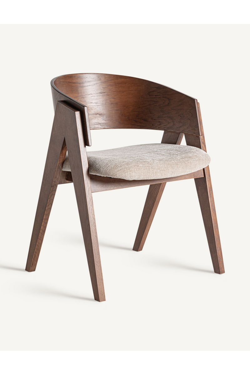 Chaise d'appoint en V en chêne | Vical Home Madiran | OROA.fr