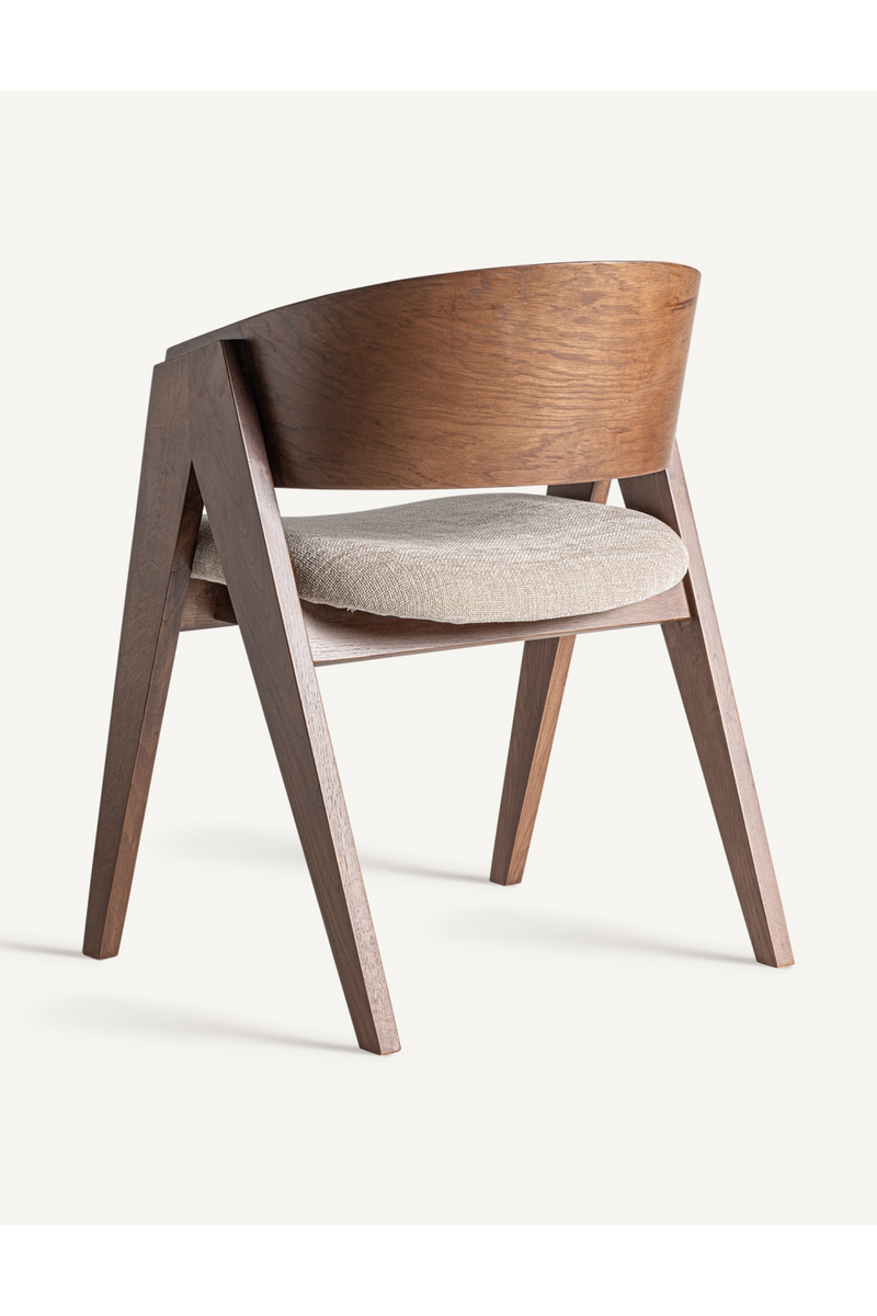 Chaise d'appoint en V en chêne | Vical Home Madiran | OROA.fr