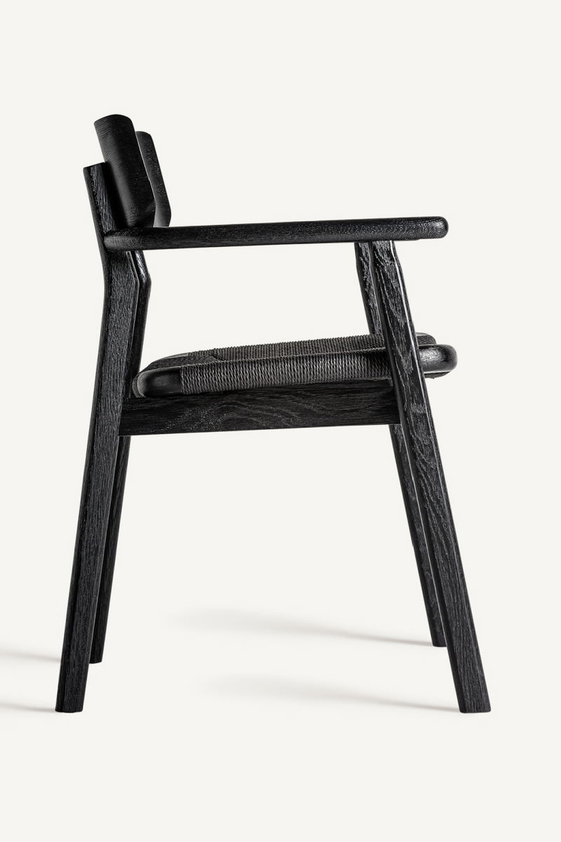 Chaise d'appoint en chêne noir | Vical Home Tasque | OROA.fr