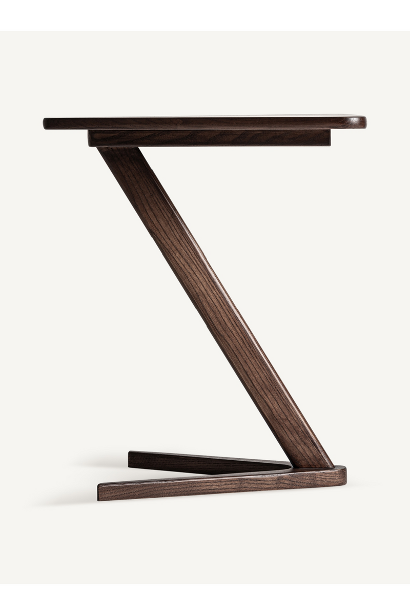 Table d'appoint triangulaire en bois de frêne | Vical Home Aitrach | OROA.fr