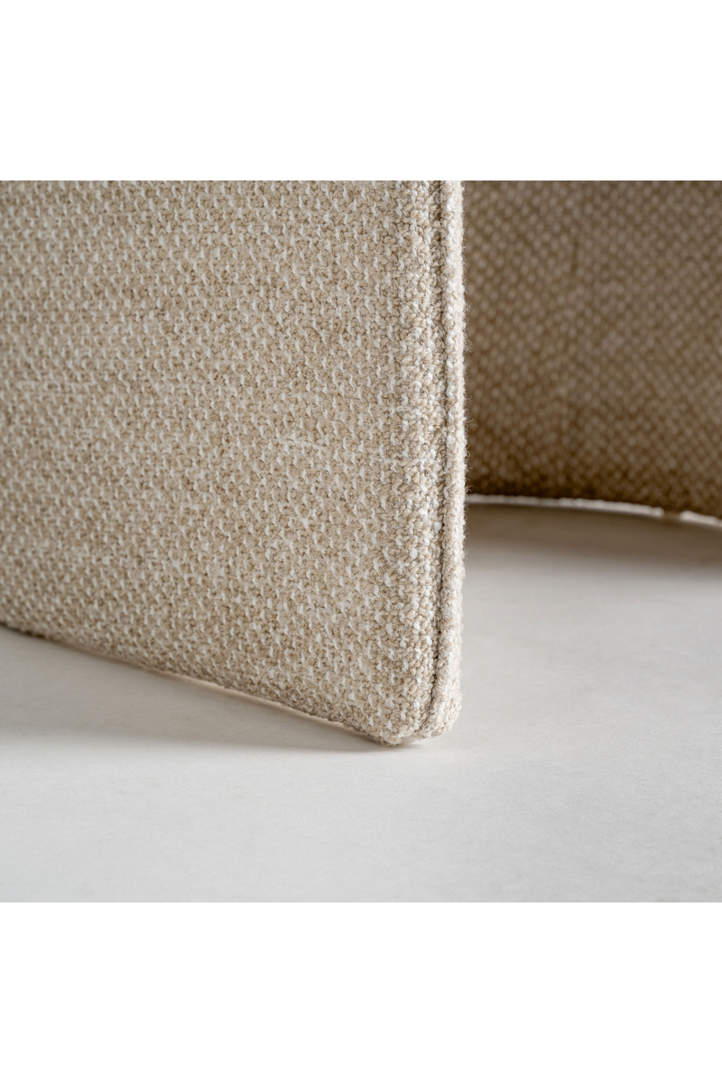 Fauteuil tapissé beige | Vical Home Mayun | OROA.fr