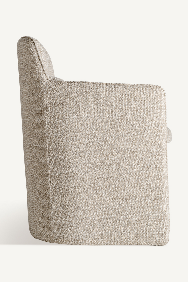 Fauteuil tapissé beige | Vical Home Mayun | OROA.fr