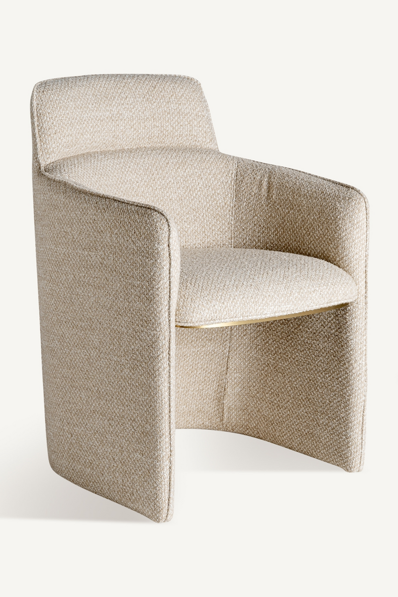 Fauteuil tapissé beige | Vical Home Mayun | OROA.fr