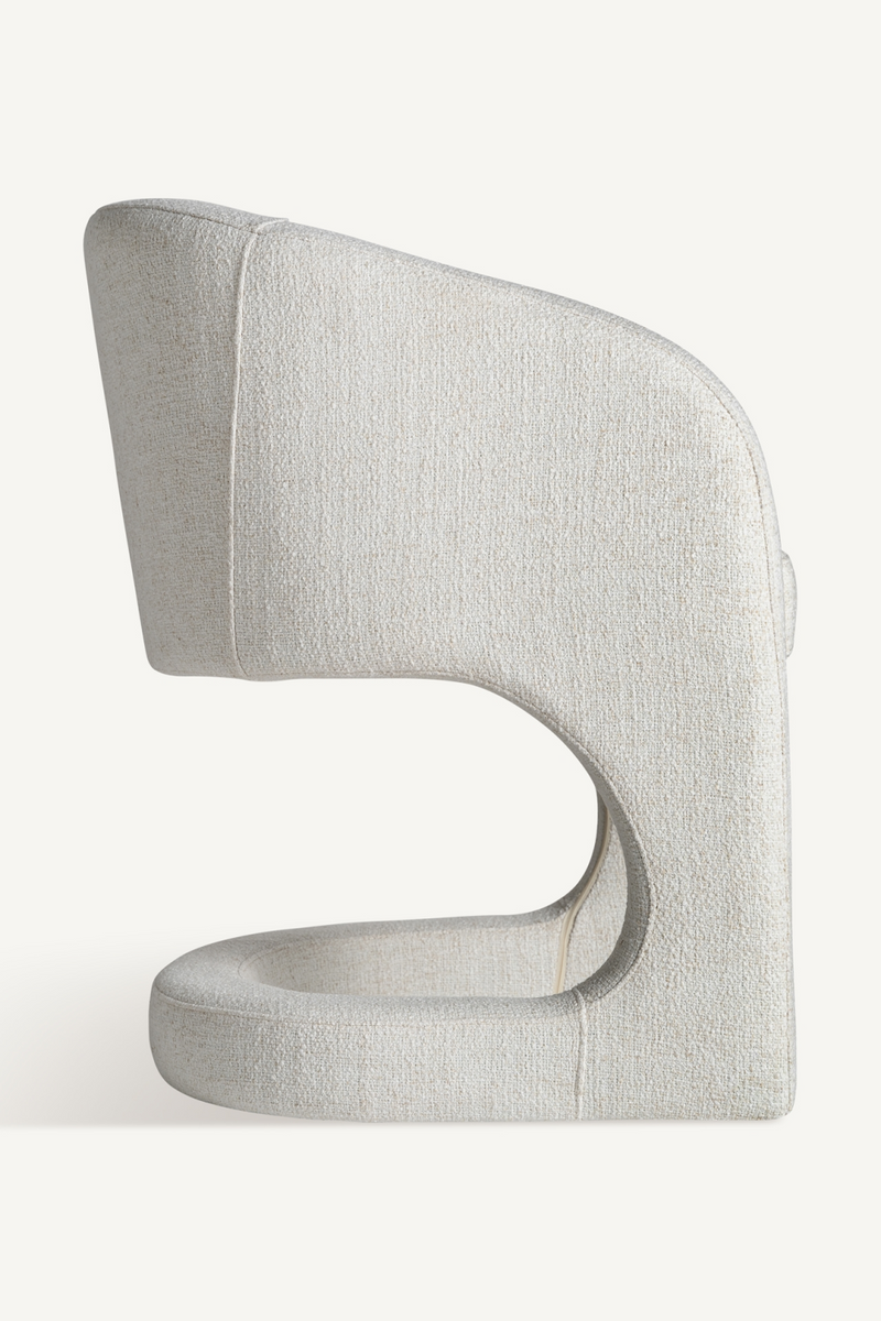 Fauteuil 2 places Art Déco blanc | Vical Home Bilais | OROA.fr