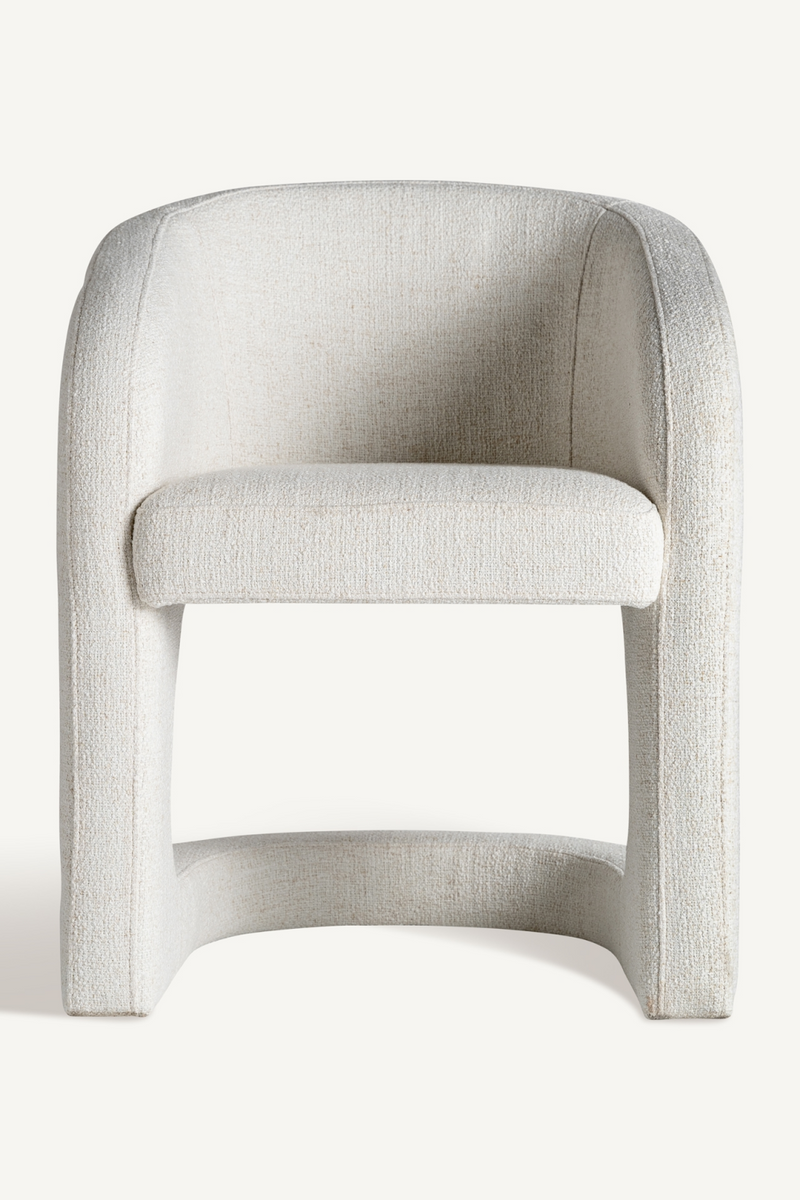 Fauteuil 2 places Art Déco blanc | Vical Home Bilais | OROA.fr