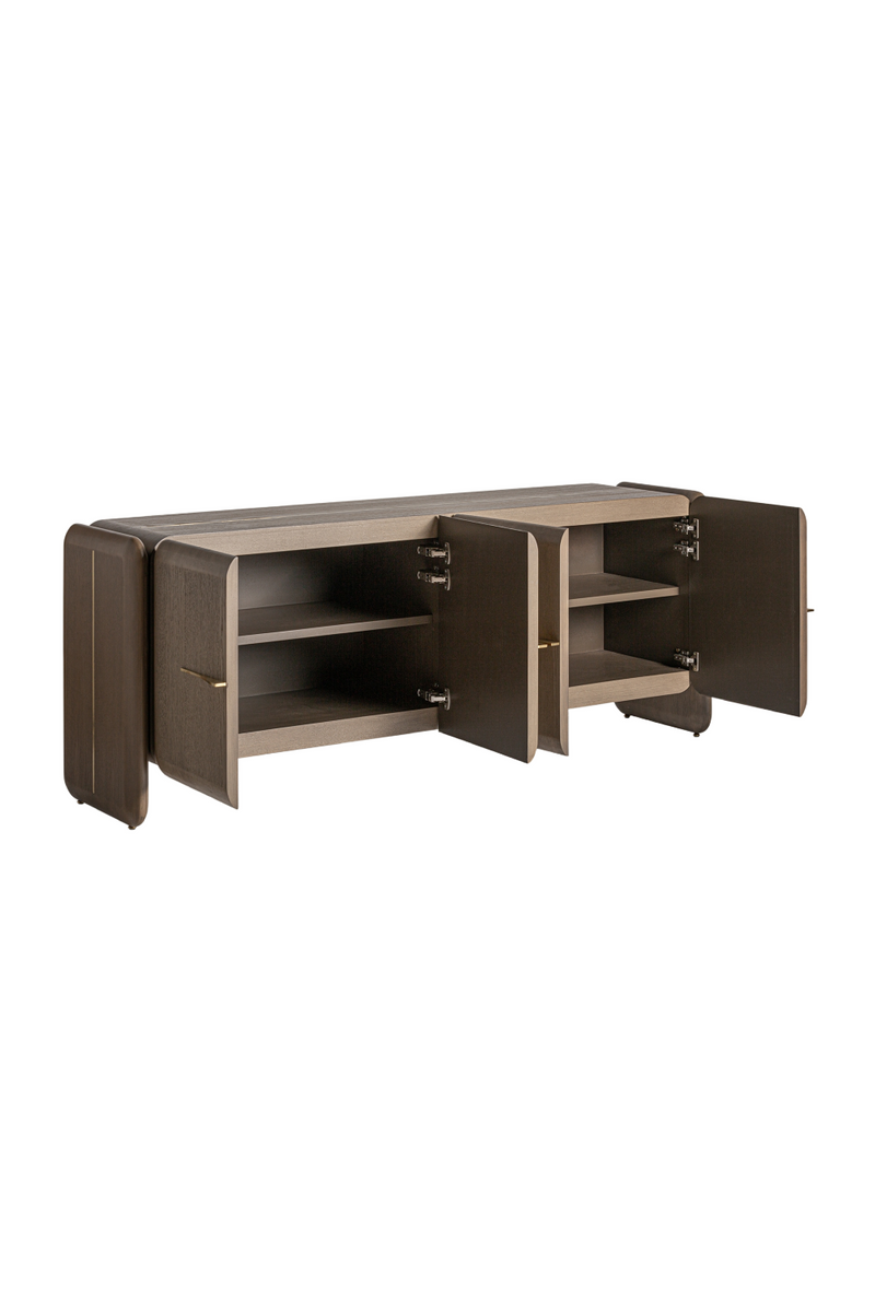 Buffet 4 portes en chêne brun | Vical Home Ussel