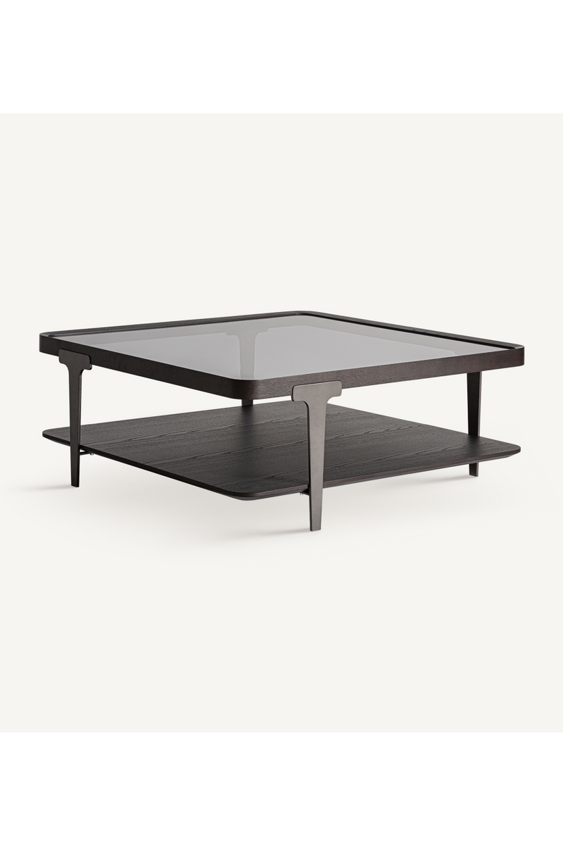 Table basse carrée en frêne noir | Vical Home Breil | OROA.fr