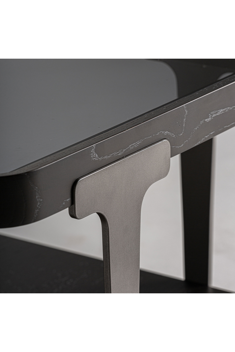 Table basse carrée en frêne noir | Vical Home Breil | OROA.fr