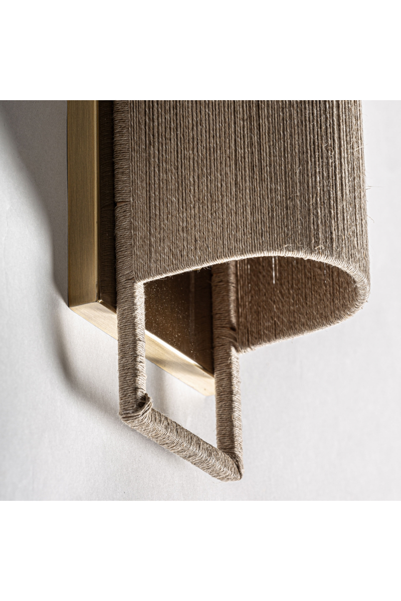 Lampe murale en corde brune | Vical Home Rives