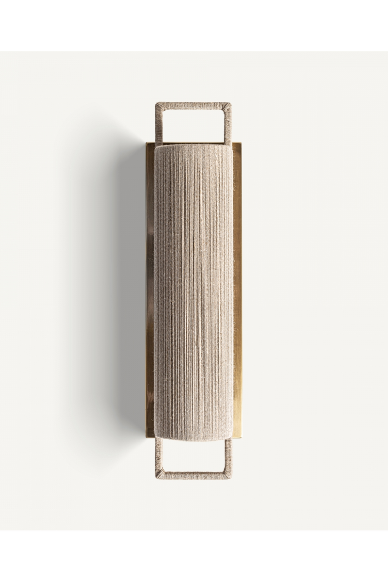 Lampe murale en corde brune | Vical Home Rives