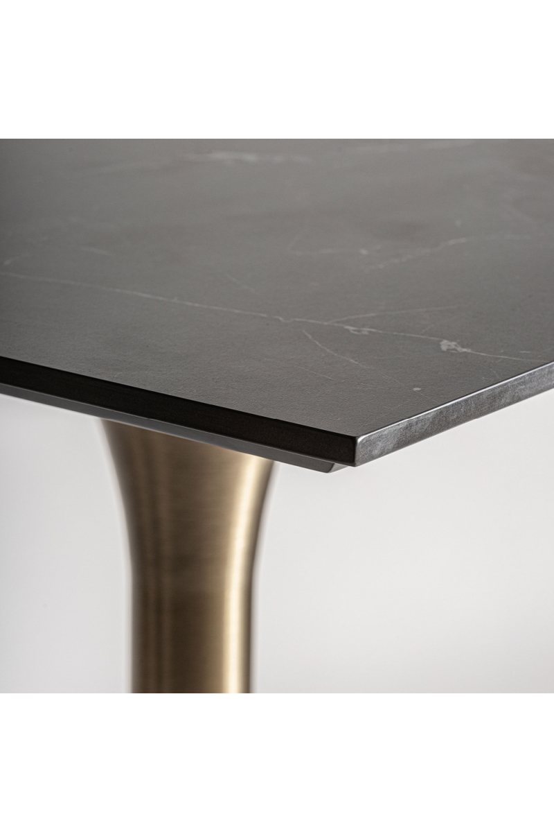 Table de bar carrée en porcelaine noire | Vical Home Ullaland | OROA.fr