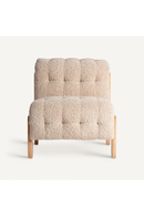 Fauteuil Lounge beige capitonné | Vical Home Neyprat | OROA.fr