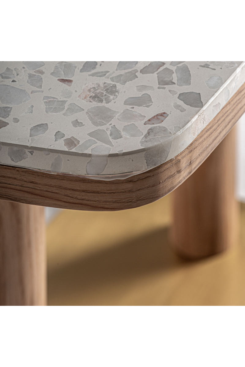 Table de bar en terrazzo blanc | Vical Home Birieux | OROA.fr