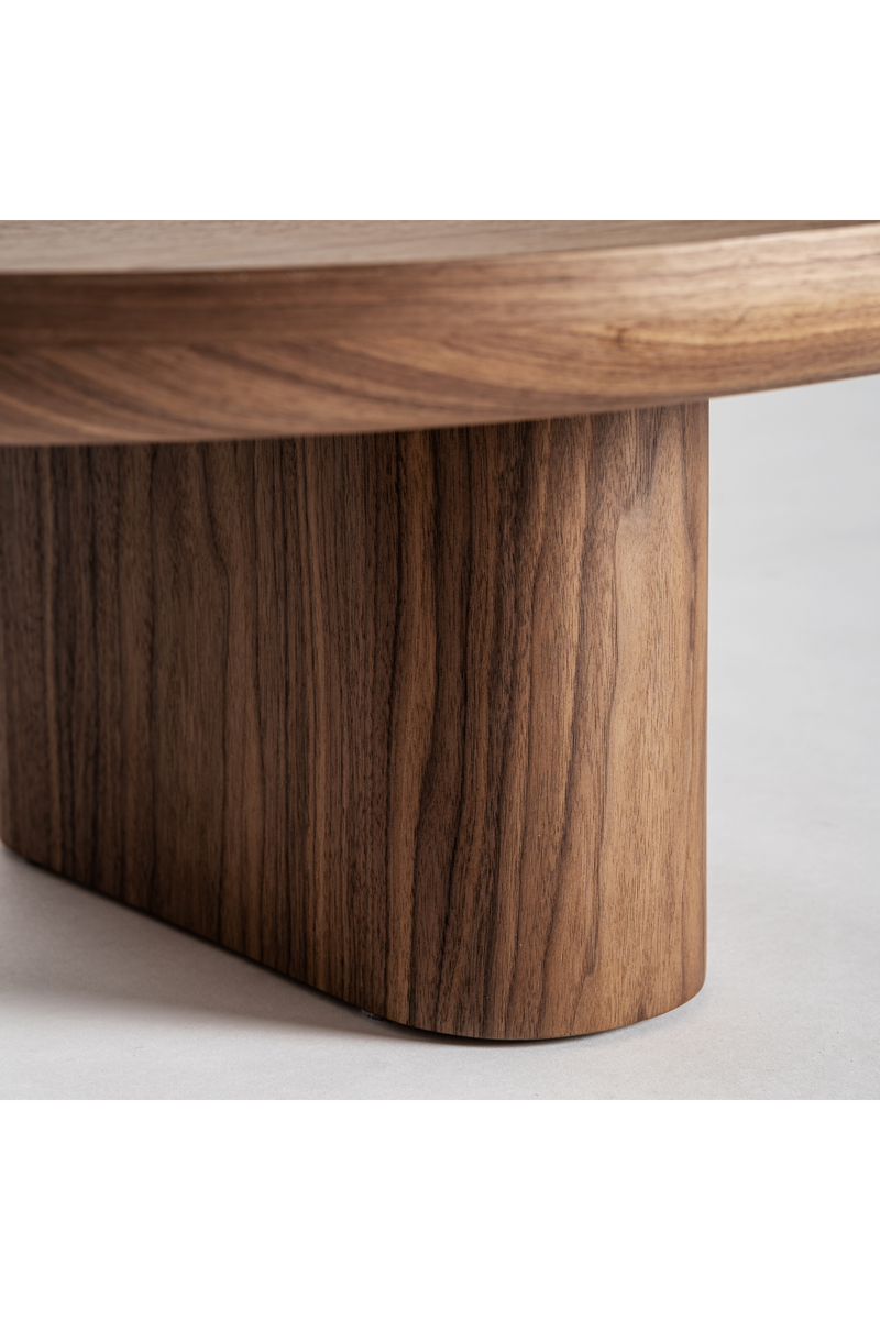 Table basse contemporaine en bois marron S I Vical Home Dubí | OROA.fr