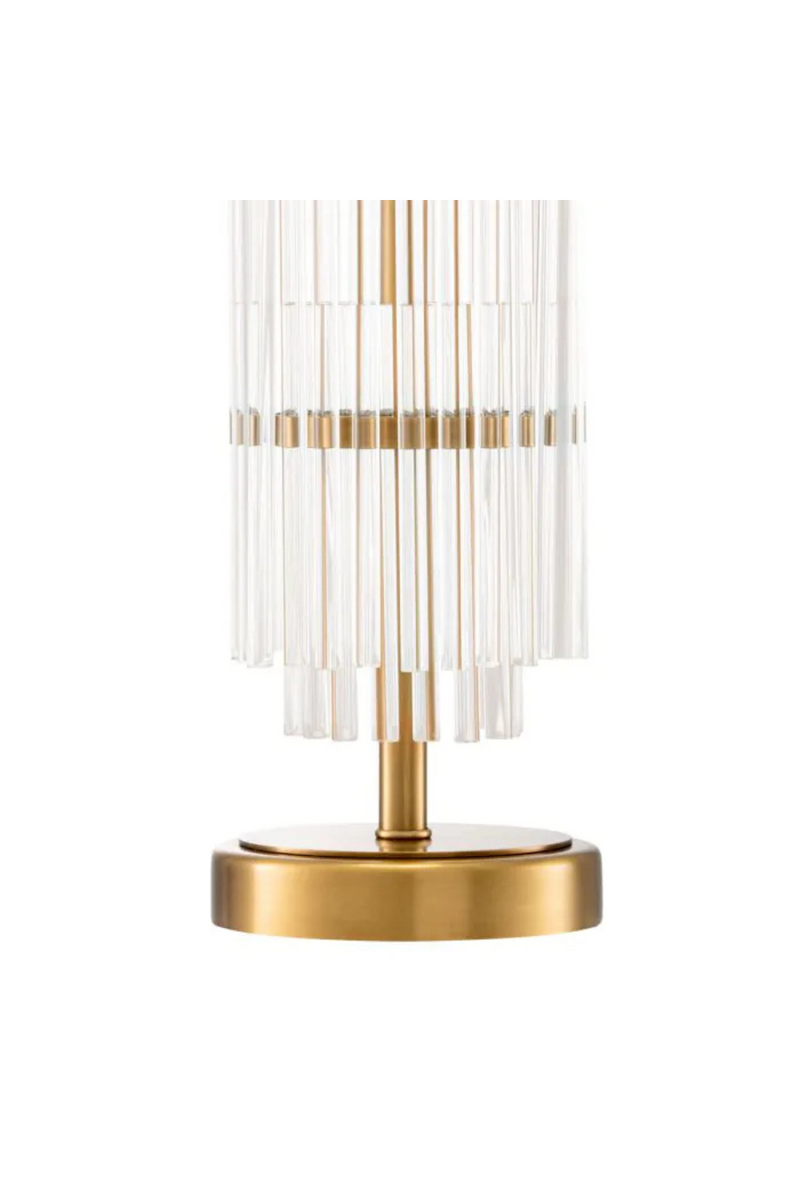 Glass and aged brass table lamp | Eichholtz East