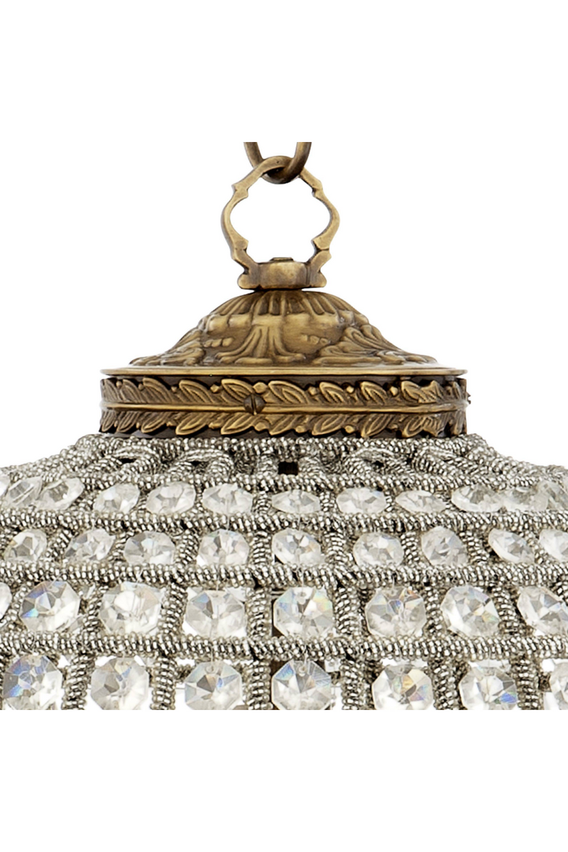 Lustre ovale en cristal | Eichholtz Kasbah S | Meubleluxe.fr