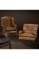 Fauteuil matelassé en cuir | Eichholtz Caledonian | Meubleluxe.fr