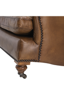 Fauteuil matelassé en cuir | Eichholtz Caledonian | Meubleluxe.fr