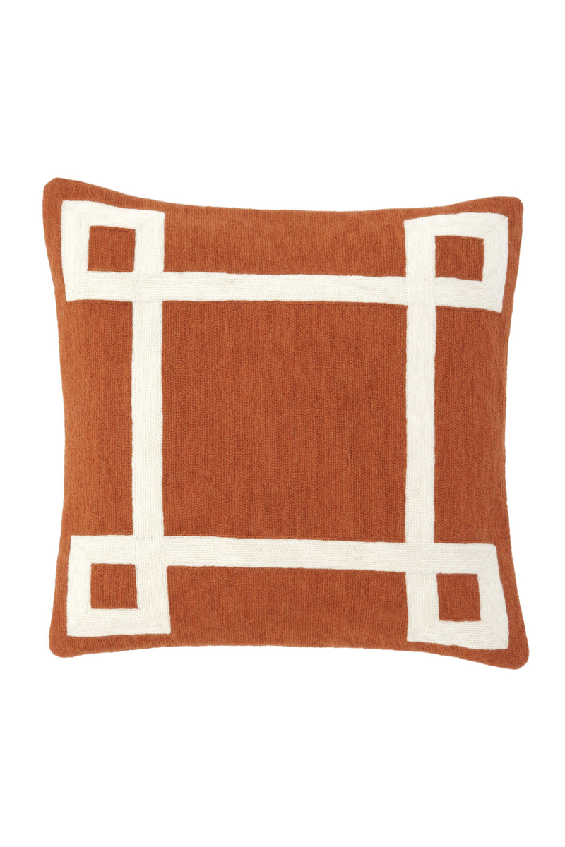 Coussin graphique orange | Eichholtz Hartley | Meubleluxe.fr